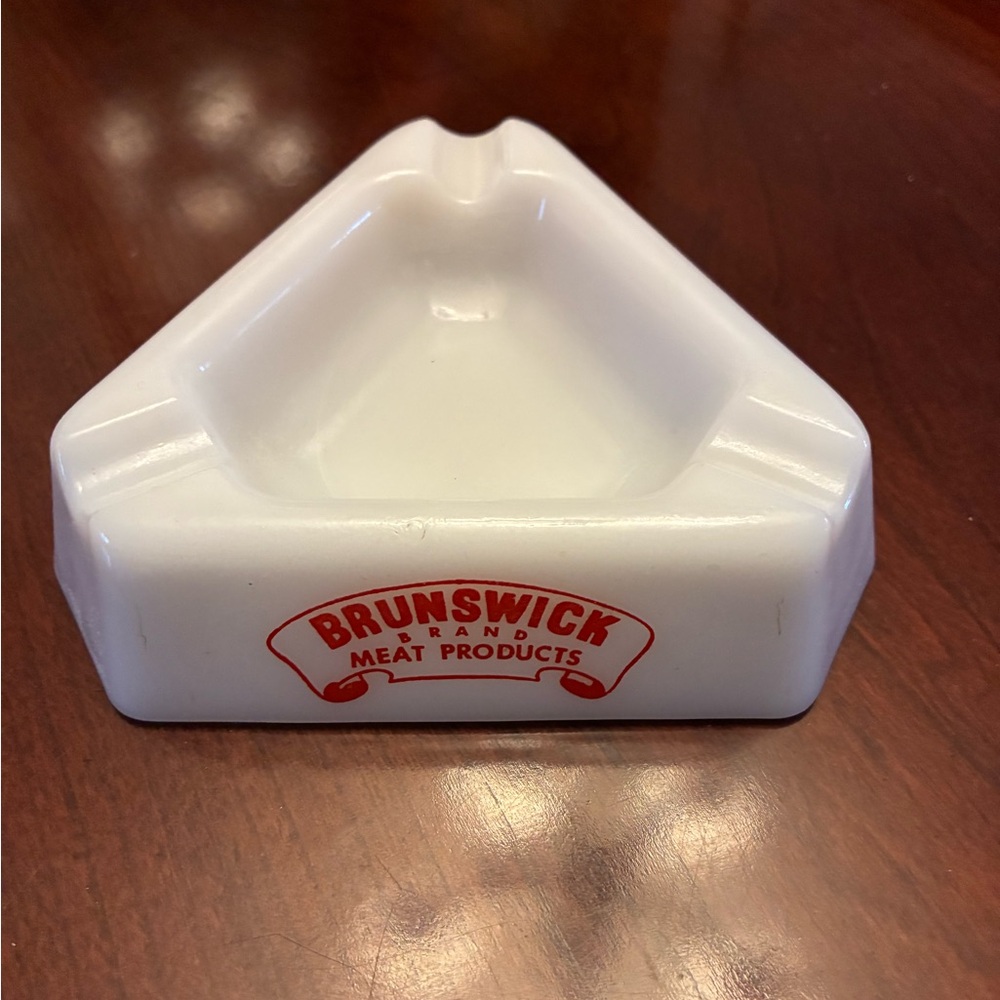 Vintage White Milk Glass Ashtray - Home Accents Decor